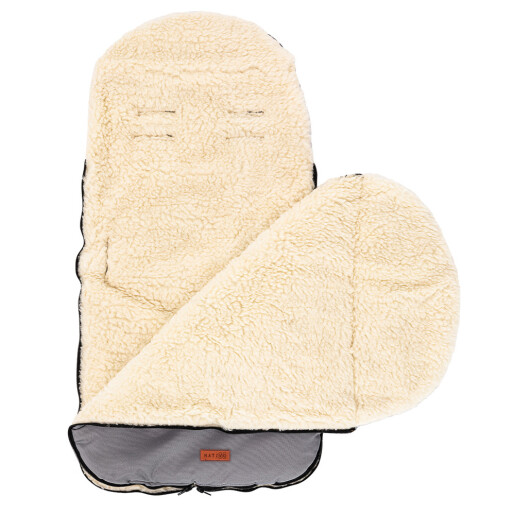 Sac de iarna de lana impermeabil Nativo Winter 85x40 cm Gri