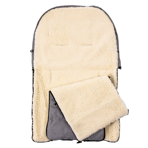Sac de dormit impermeabil de lana Nativo Winter 95x40 cm Gri