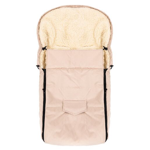 Sac de dormit impermeabil de lana Nativo Winter 95x40 cm Cappuccino