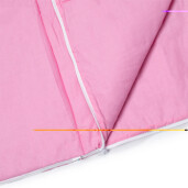 Sac de dormit de bumbac cu perna si fermoar 140x75 cm Nativo Dreams Roz