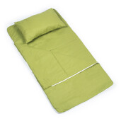 Sac de dormit de bumbac cu perna si fermoar 140x75 cm Nativo Dreams Verde