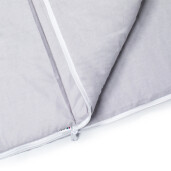 Sac de dormit de bumbac cu perna si fermoar 140x75 cm Nativo Dreams Gri